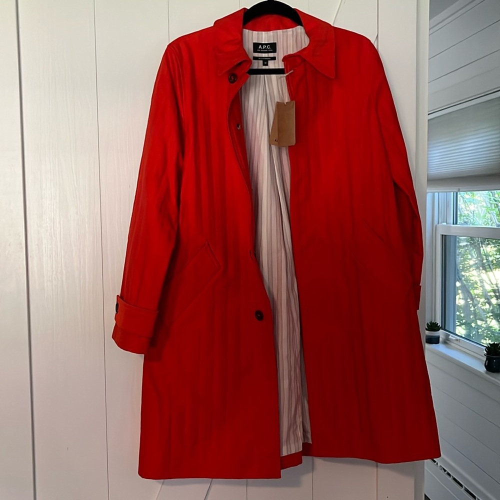 A.P.C. Rue Madame Paris NWT Women’s Trench Sz.36-US size 2/4. Perfect for fall🍁
